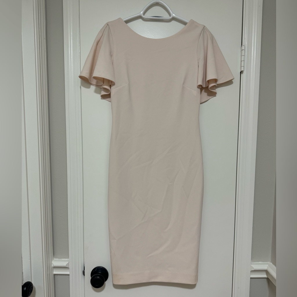 Light Pink Calvin Klein Midi Dress
